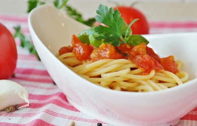 Spaghettis con vegetales
